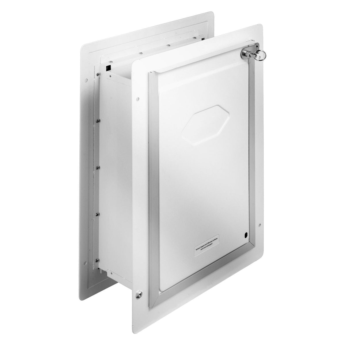 Medium Pet Door 31.2x43.5cm Dog Cat Flap Door Metal Frame Lock White