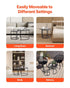 Nesting Coffee Table Set of 2, 600 mm Round Coffee Table, Glass Nesting Tables for Small Place, Modern End Side Tables Night Stand with Metal Frame, for Living Room, Bedroom, Balcony, Office