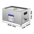 Digital Ultrasonic Cleaner 30L Ultrasonic Cleaning Machine 40kHz Sonic Cleaner Machine 316 & 304 Stainless Steel Ultrasonic Cleaner Machine with Heater & Timer for Cleaning Jewelry Glasses Watch