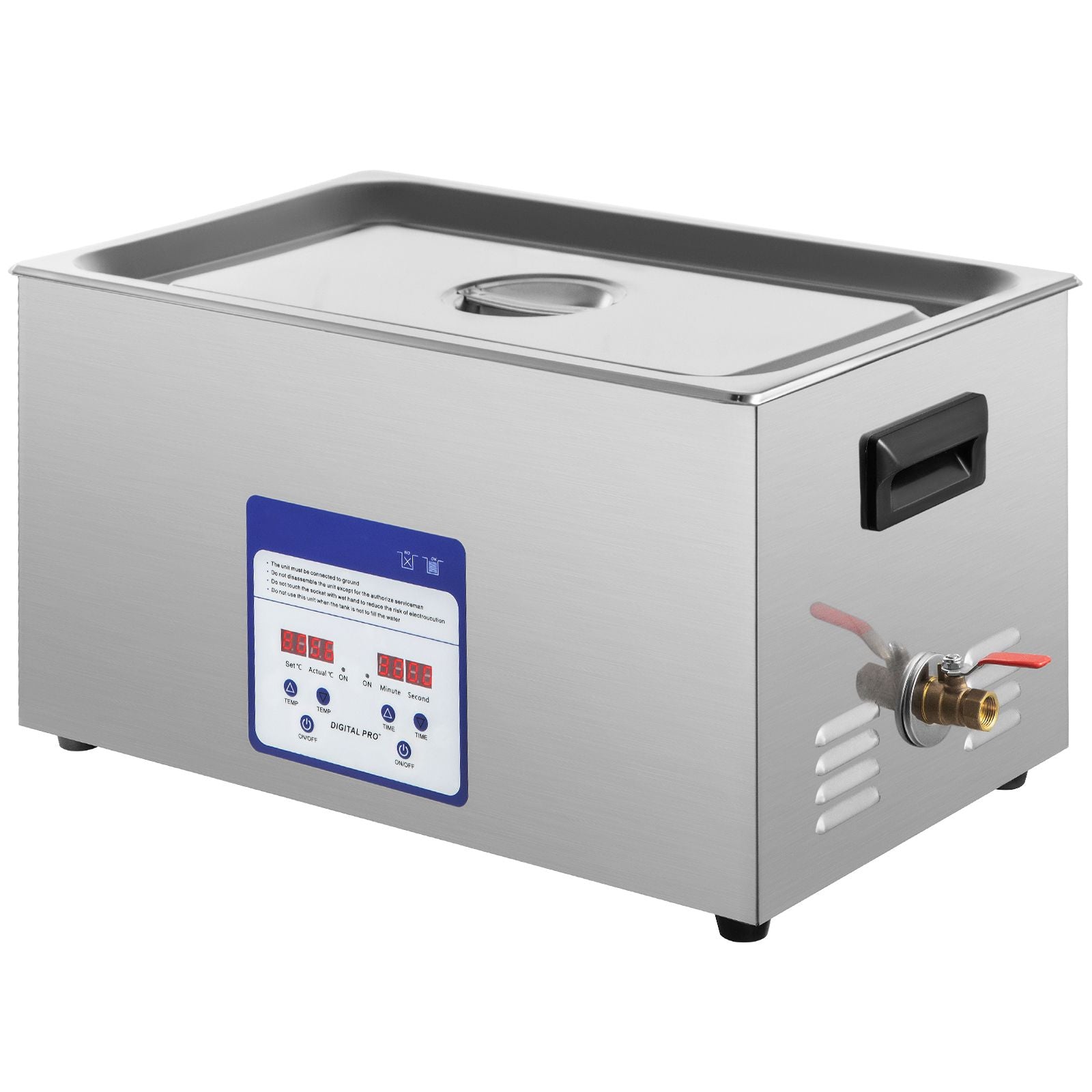 Digital Ultrasonic Cleaner 30L Ultrasonic Cleaning Machine 40kHz Sonic Cleaner Machine 316 & 304 Stainless Steel Ultrasonic Cleaner Machine with Heater & Timer for Cleaning Jewelry Glasses Watch