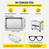 0.8L Ultrasonic Cleaner – 304 Stainless Steel 40kHz Digital Timer