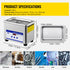 0.8L Ultrasonic Cleaner – 304 Stainless Steel 40kHz Digital Timer