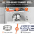 5.5L Roll Top Chafing Dish Buffet Set 2 Pack Stainless Steel Food Warmer