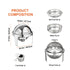 5.5L Roll Top Chafing Dish Buffet Set 2 Pack Stainless Steel Food Warmer