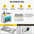 Ultrasonic Vinyl Record Cleaner 6L 40kHz Vinyl Ultrasonic Cleaning Machine Knob Control Record Ultrasonic Cleaner 8 Records Vinyl Sonic Cleaner Stainless Steel Tank with Mechanical Heater & Time