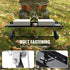 Tow Behind Dethatcher, 1219mm Tow Dethatcher with 24 Spring Steel Tines, Lawn Dethatcher Rake for ATV or Mower, Tow Behind Lawn Rake with Lift Handle for Garden Farm Grass
