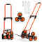 54kg Stair Climbing Cart Folding Trolley Dolly with 6 Wheels & Handle