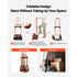 54kg Stair Climbing Cart Folding Trolley Dolly with 6 Wheels & Handle