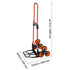 54kg Stair Climbing Cart Folding Trolley Dolly with 6 Wheels & Handle