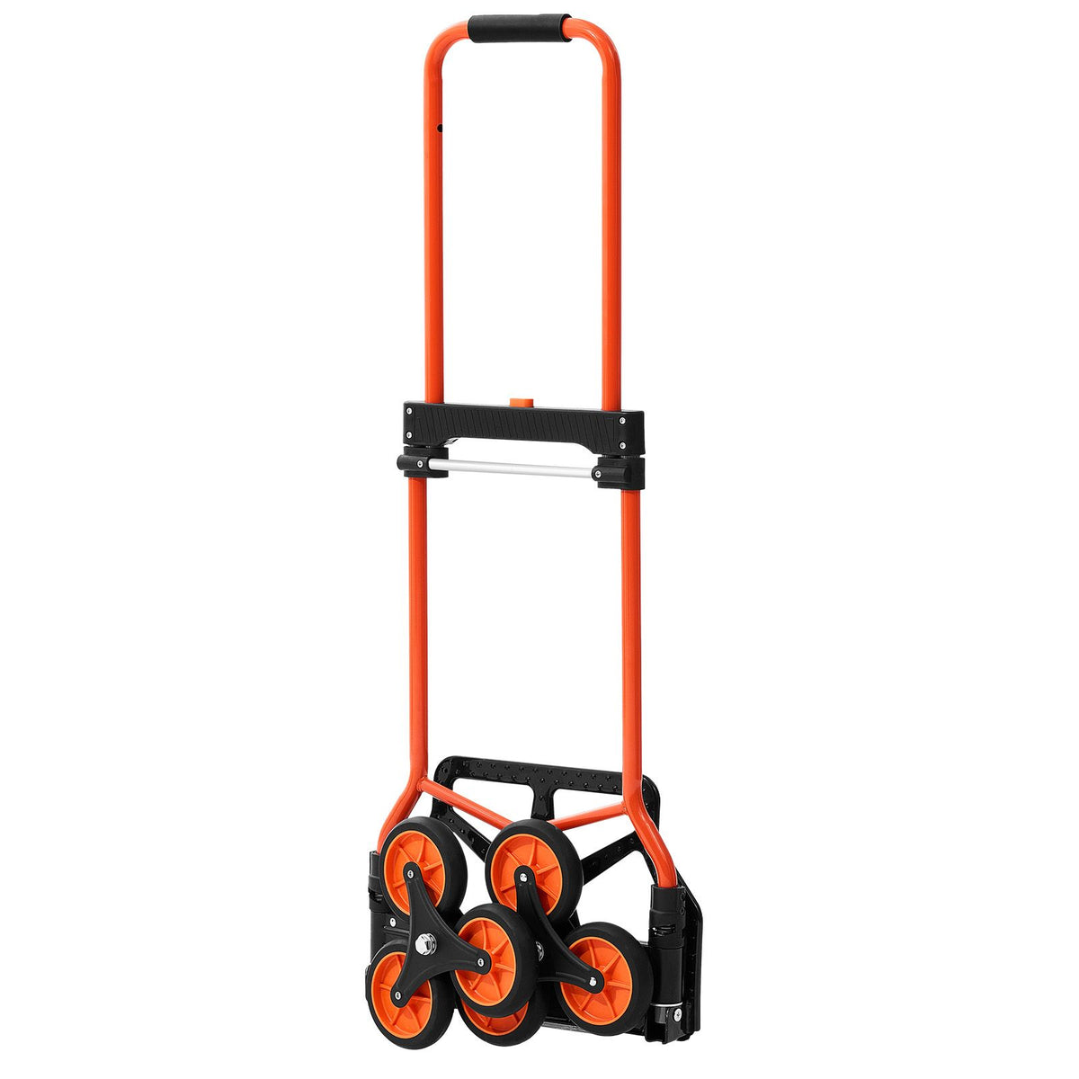 54kg Stair Climbing Cart Folding Trolley Dolly with 6 Wheels & Handle