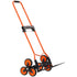 Stair Climbing Cart, 54 kg Stair-Climbing Capacity, Portable Folding Trolley Cart with Telescoping Handle, 6 Wheels and 2 Bungee Cords, Stair Climber Dolly for Home, Groceries, Warehouse