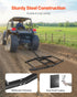 Drag Harrow, 74" Width Tow Behind Drag Harrow, Q235 Steel Driveway Grader with Adjustable Bars & Pin Hitch, Support up to 50 lbs, Tractor Driveway Harrow for ATVs, UTVs, Garden Lawn Tractors