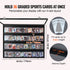 36 Card Display Case with UV Protection Lockable Sports Card Frame