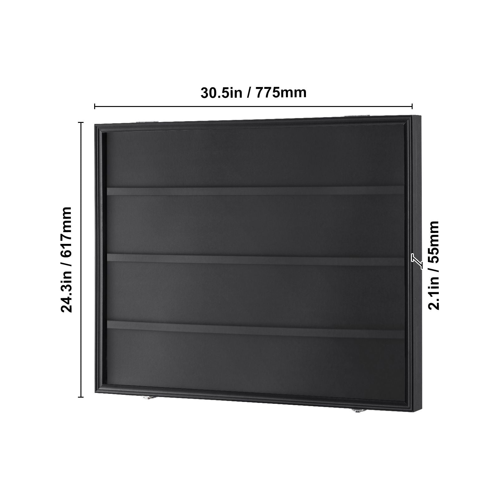 36 Card Display Case with UV Protection Lockable Sports Card Frame