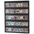 35 Graded Sports Card Display Case, 617 x 775 x 55 mm, Baseball Card Display Frame with 98% UV Protection Clear View PC Glass, Lockable Wall Cabinet for Football Basketball Hockey Trading Card