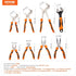 Pliers Set, 8-Piece, High Carbon Steel, 30.5cm/25.4cm/20.3cm Groove Joint Pliers, 20.3cm Linesman's Pliers, 15.2cm Slip Joint Pliers, 20.3cm Long Nose Pliers, 15.2cm Diagonal Cutter, 25.4cm Adjustable Wrench, and Tool Bag