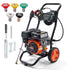 Gas Pressure Washer Gas Powered Washer 3400 PSI 2.6 GPM 210cc 5 Nozzles