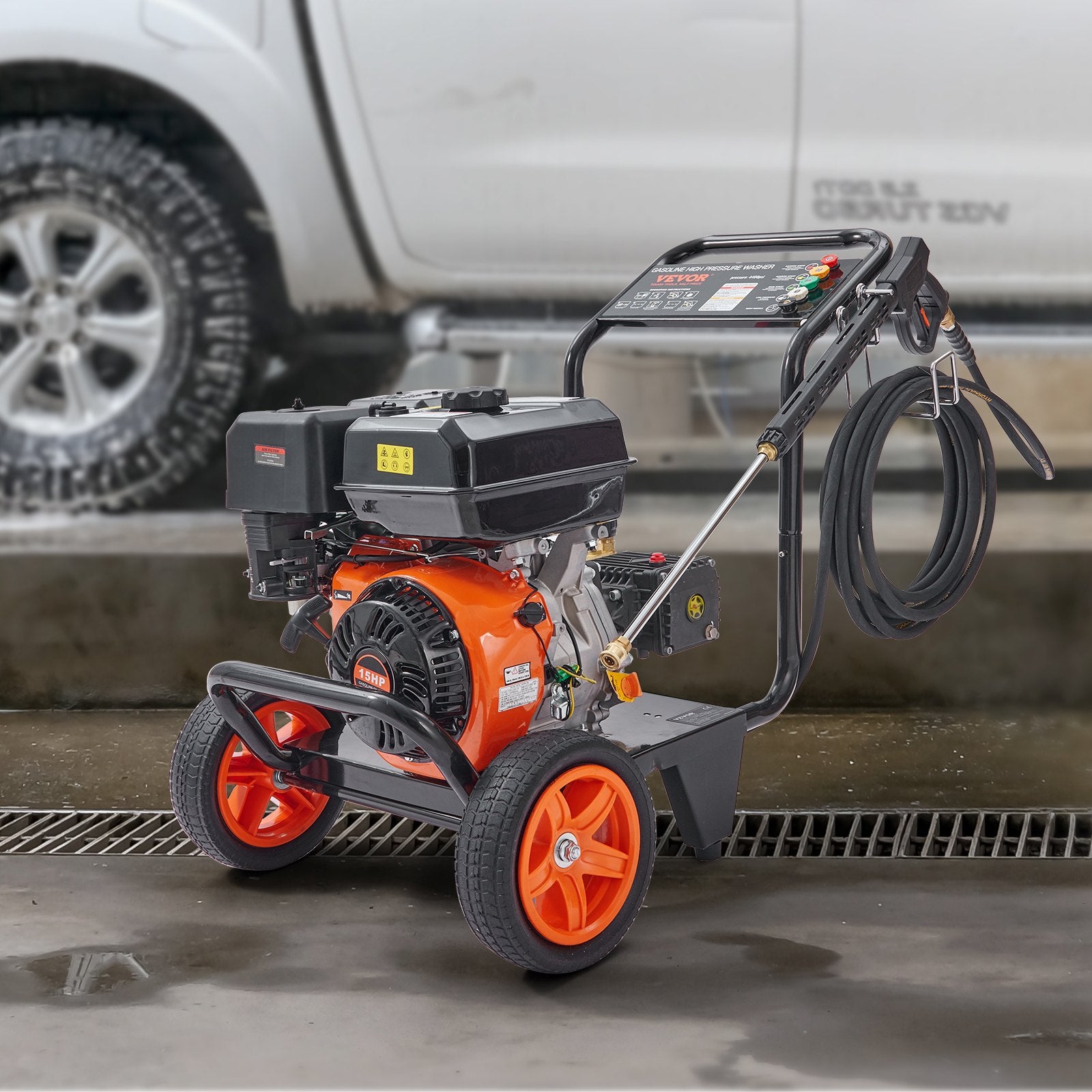 VEVOR Gas Pressure Washer Gas Powered Washer 4400 PSI 4.0 GPM 390cc 5 Nozzles