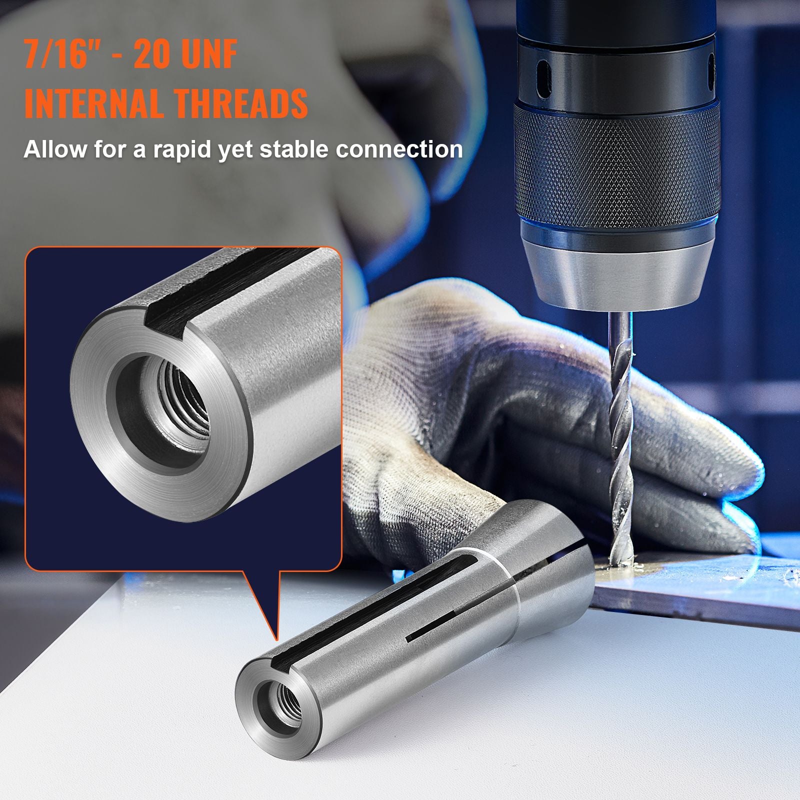13pcs R8 Collet Chuck Set 1/8"-7/8" Precision Milling Machine Kit