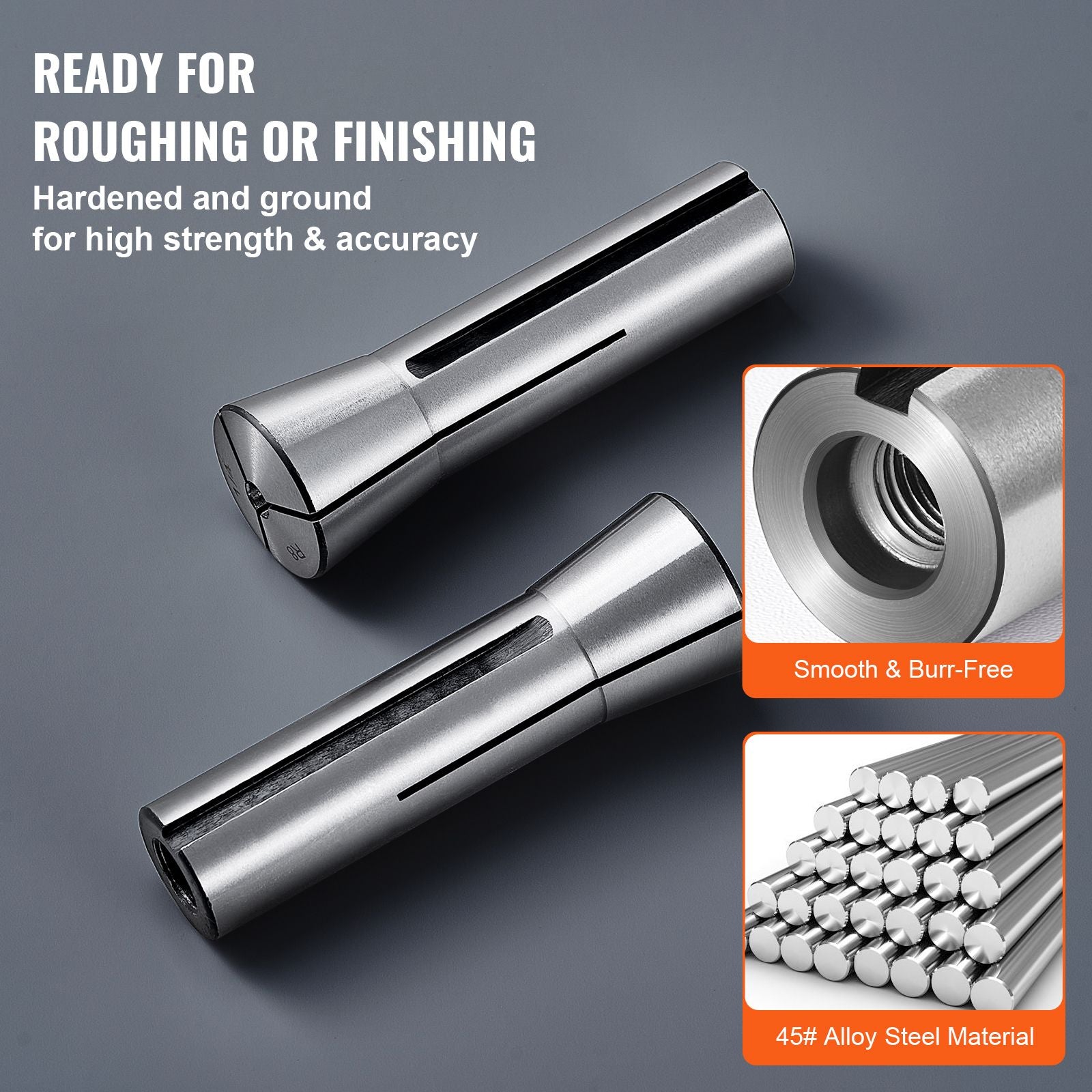 13pcs R8 Collet Chuck Set 1/8"-7/8" Precision Milling Machine Kit