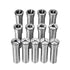 13 pcs Precision R8 Collet Set, 1/8'' - 7/8'', 45# Mill Collet Chuck 0.0012"/30μm TIR with 13 Labeled Storage Boxes, for Milling Machine Drill Presses Boring Machine Machining Center