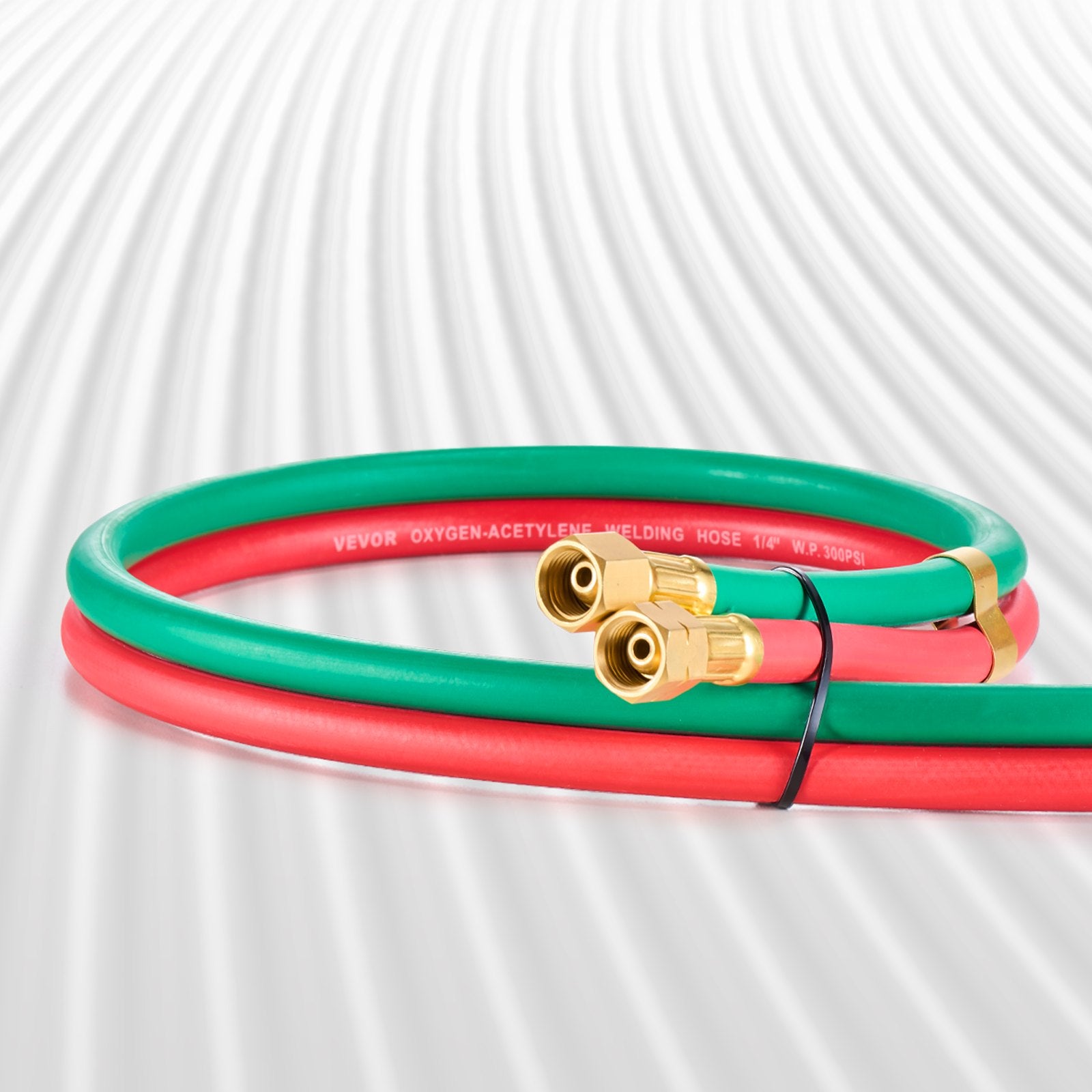 Oxygen Acetylene Hose, 1/4-Inch x 50FT Oxy Acetylene Hose with 9/16