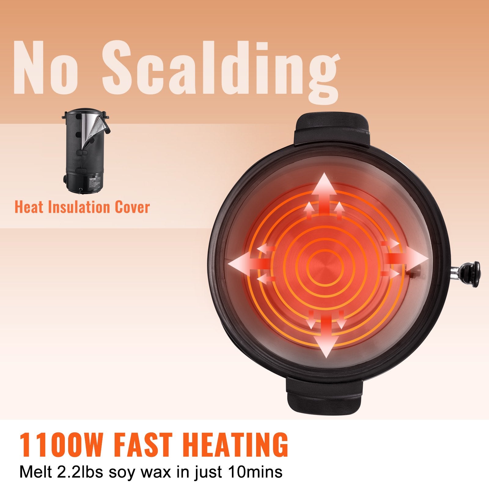 Wax Melter for Candle Making 10Liter Electric Pot Commercial or Home Use