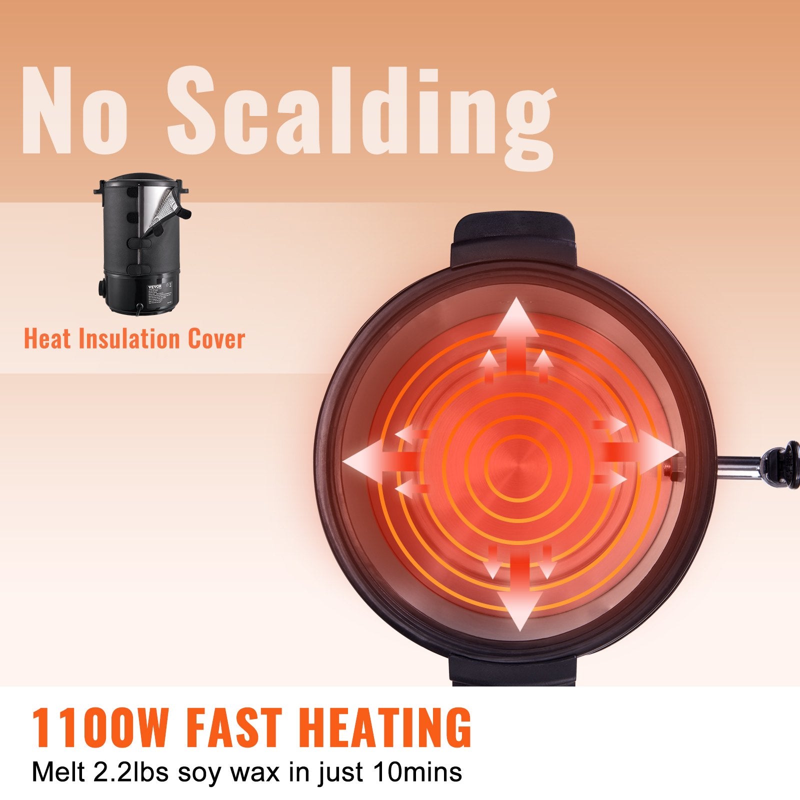 Wax Melter for Candle Making 6.5Liter Electric Pot Commercial or Home Use