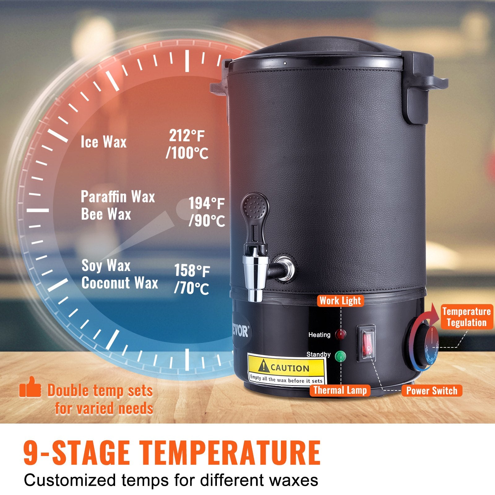 Wax Melter for Candle Making 6.5Liter Electric Pot Commercial or Home Use