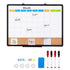 24x18 Monthly Calendar Whiteboard & Cork Board Combo Magnetic Wall Board