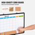 24x18 Monthly Calendar Whiteboard & Cork Board Combo Magnetic Wall Board