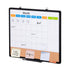 24"x 18" Monthly Calendar Whiteboard & Cork Board Combo with Aluminum Frame – 2-in-1 Magnetic Dry Erase Bulletin Board for Wall Mount – Ideal for School, Home, Office