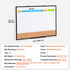 36x24 Monthly Calendar Whiteboard & Cork Board Combo Magnetic Wall Board