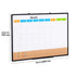 36x24 Monthly Calendar Whiteboard & Cork Board Combo Magnetic Wall Board
