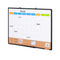 36"x 24" Monthly Calendar Whiteboard & Cork Board Combo with Aluminum Frame – 2-in-1 Magnetic Dry Erase Bulletin Board for Wall Mount – Ideal for School, Home, Office