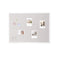 48x36 White Linen Cork Board Wall Bulletin Board Office School