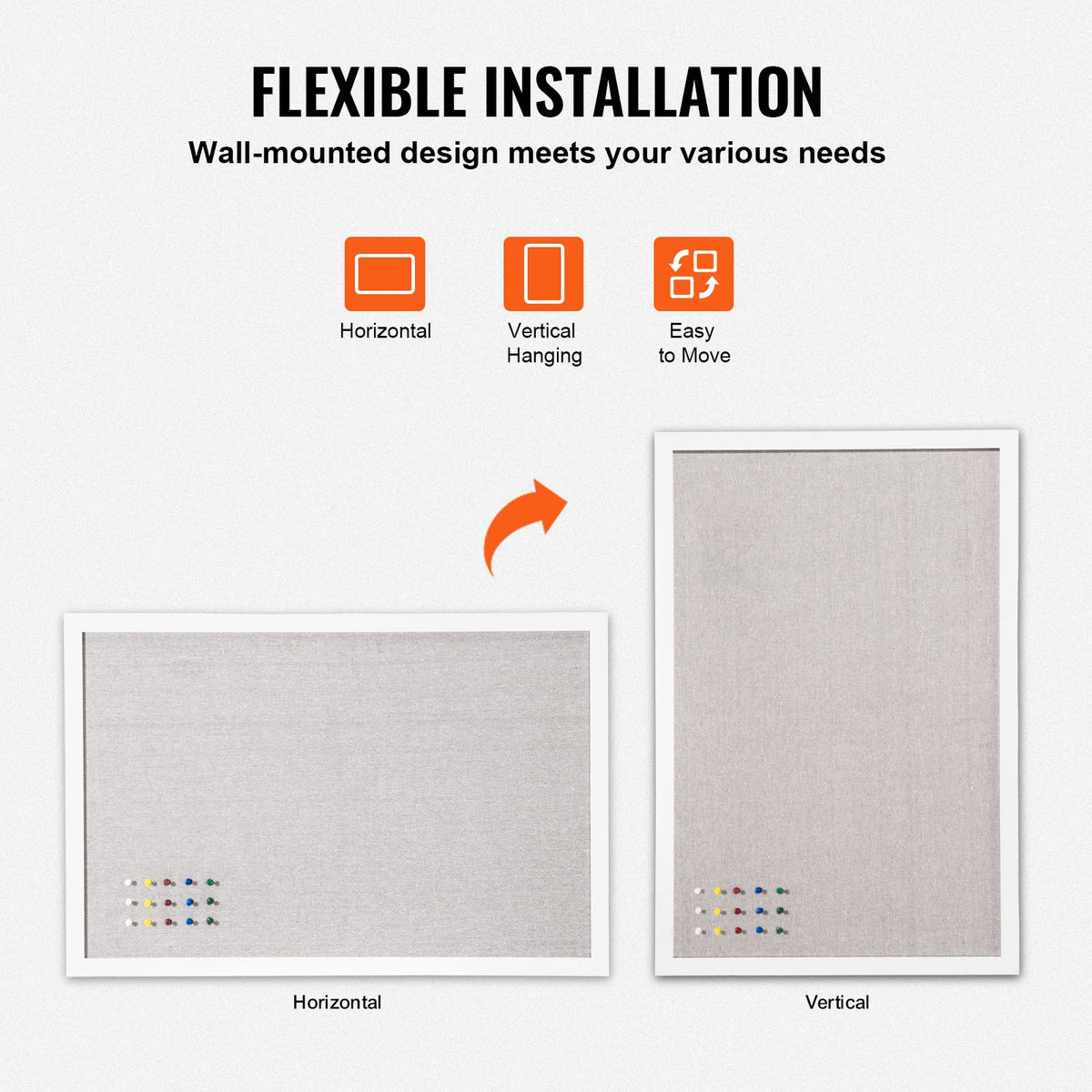 48x36 White Linen Cork Board Wall Bulletin Board Office School