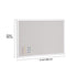 48x36 White Linen Cork Board Wall Bulletin Board Office School