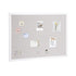 48x36 White Linen Cork Board Wall Bulletin Board Office School