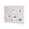 48"x36" White Cork Board with Linen Surface – Stylish Wall-Mounted Bulletin Board for Home, School, Office – Elegant & Functional Noticeboard