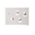 48"x36" White Cork Board with Linen Surface – Stylish Wall-Mounted Bulletin Board for Home, School, Office – Elegant & Functional Noticeboard