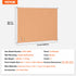 48"x36" Large Cork Board – Wall-Mounted Bulletin Board with Pin Board – Perfect for School, Home, Office