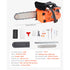 25 cc Gas Chainsaw, 305 mm Gas Powered Chainsaw, 0.75 kW Power Chain Saw with Non-Slip Handle, Gas-Powered Chainsaws with Dual Fuel Tanks, For Wood Cutting, Tree Trimming, and Land Clearing