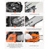 52cc Gas Chainsaw 1.8 kW Gas Powered 455 mm Chainsaw For Wood Cutting