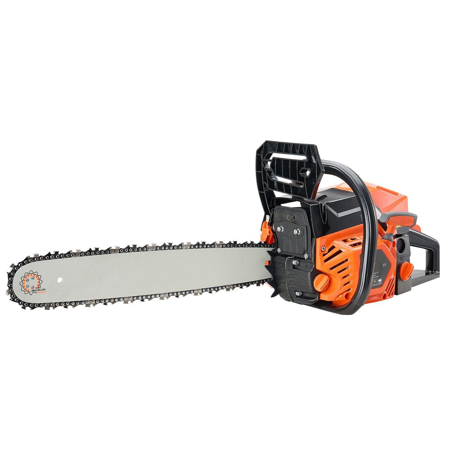 52cc Gas Chainsaw 1.8 kW Gas Powered 455 mm Chainsaw For Wood Cutting
