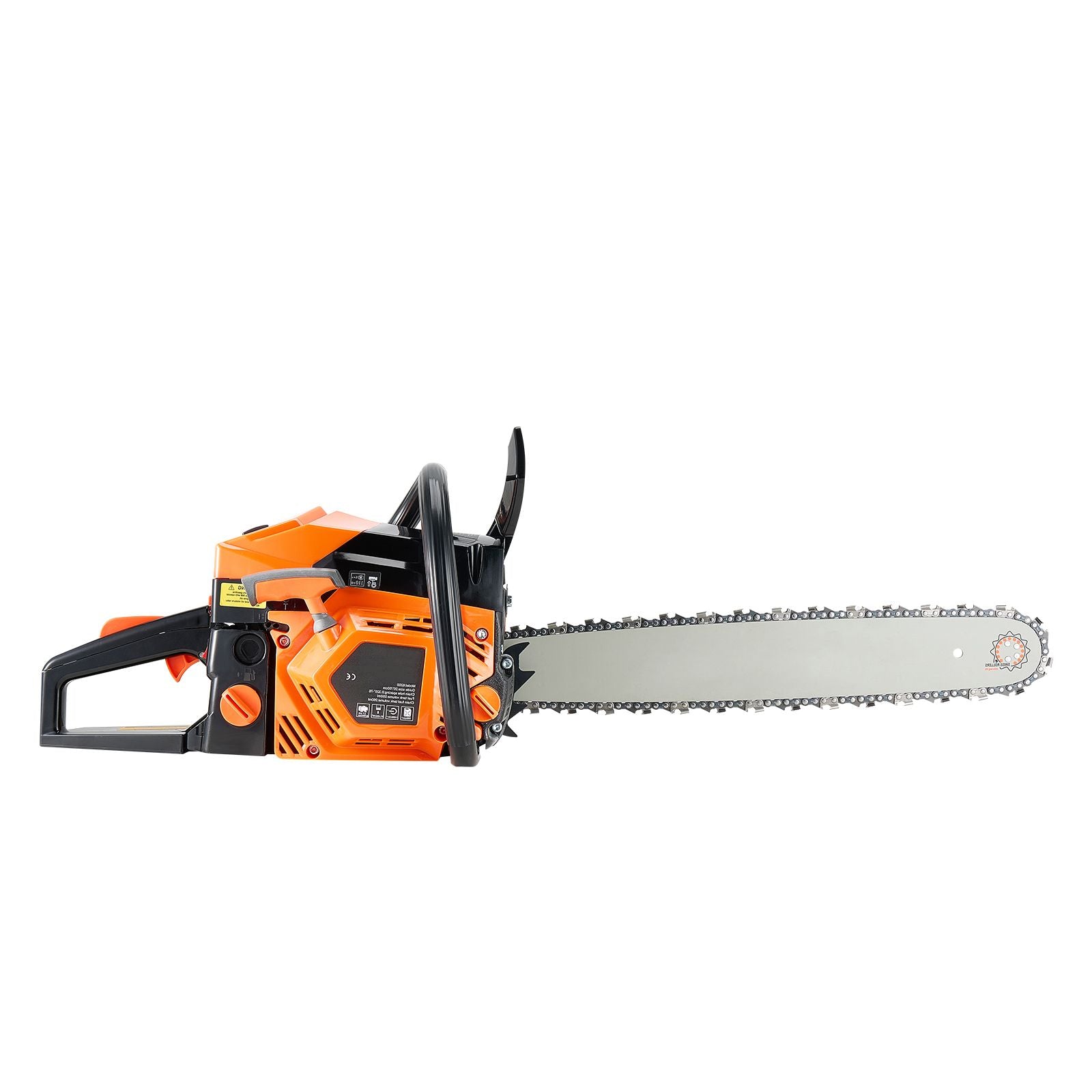 52cc Gas Chainsaw 1.8 kW Gas Powered 455 mm Chainsaw For Wood Cutting