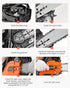 52cc Gas Chainsaw 1.8 kW Gas Powered 455 mm Chainsaw For Wood Cutting