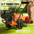 Tiller Cultivator Gas Powered, 212CC 4-Stroke Garden Cultivator, Tiller with 4 Steel Adjustable Rear Tines for Lawn, Garden and Field Soil Cultivation