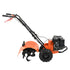 Tiller Cultivator Gas Powered, 212CC 4-Stroke Garden Cultivator, Tiller with 4 Steel Adjustable Rear Tines for Lawn, Garden and Field Soil Cultivation