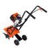 Tiller Cultivator Gas Powered, 31CC 4-Stroke Garden Cultivator, Tiller with 4 Steel Adjustable Front Tines for Lawn, Garden and Field Soil Cultivation